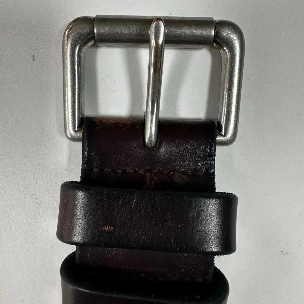 Polo Ralph Lauren Dark Brown Leather Belt Men's Sz 44